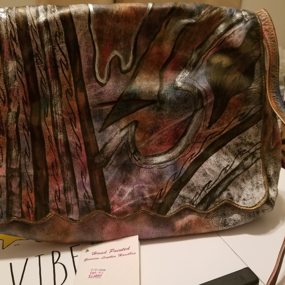 Vintage Handpainted signed Botary bag